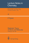 Buchcover Relativistic Theory of Atoms and Molecules