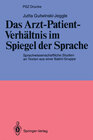 Buchcover Das Arzt-Patient-Verhältnis im Spiegel der Sprache