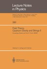 Buchcover Field Theory, Quantum Gravity and Strings II