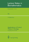 Buchcover Applications of Control Theory in Ecology