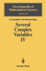 Buchcover Several Complex Variables IV