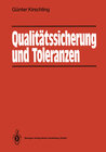 Buchcover Qualitätssicherung und Toleranzen