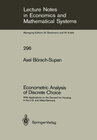 Buchcover Econometric Analysis of Discrete Choice