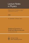 Buchcover Rotational Dynamics of Small and Macromolecules