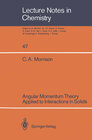 Buchcover Angular Momentum Theory Applied to Interactions in Solids