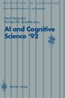 Buchcover AI and Cognitive Science ’92