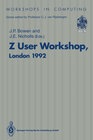 Buchcover Z User Workshop, London 1992
