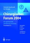 Buchcover Chirurgisches Forum 2004