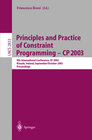 Buchcover Principles and Practice of Constraint Programming - CP 2003
