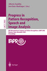 Buchcover Progress in Pattern Recognition, Speech and Image Analysis