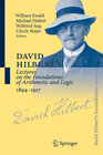 Buchcover David Hilbert's Lectures on the Foundations of Arithmetic and Logic 1894-1917