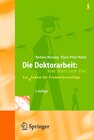 Buchcover Die Doktorarbeit: Vom Start zum Ziel