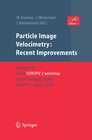 Buchcover Particle Image Velocimetry: Recent Improvements
