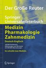 Buchcover Der Große Reuter. Springer Universalwörterbuch Medizin, Pharmakologie...