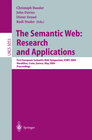 Buchcover The Semantic Web: Research and Applications