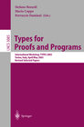 Buchcover Types for Proofs and Programs