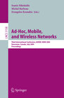 Buchcover Ad-Hoc, Mobile, and Wireless Networks