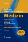 Buchcover Springer Taschenwörterbuch Medizin