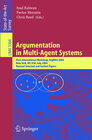 Buchcover Argumentation in Multi-Agent Systems