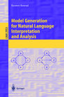 Buchcover Model Generation for Natural Language Interpretation and Analysis