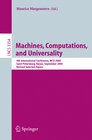 Buchcover Machines, Computations, and Universality