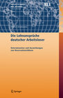 Buchcover Die Lohnansprüche deutscher Arbeitsloser