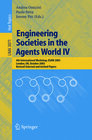Buchcover Engineering Societies in the Agents World IV