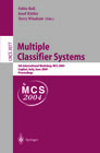 Buchcover Multiple Classifier Systems