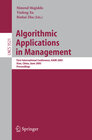 Buchcover Algorithmic Applications in Management