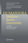 Buchcover Humaniora: Medizin - Recht - Geschichte