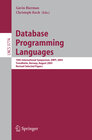 Buchcover Database Programming Languages