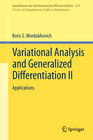 Buchcover Variational Analysis and Generalized Differentiation II