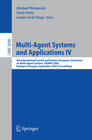 Buchcover Multi-Agent Systems and Applications IV
