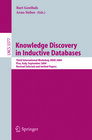 Buchcover Knowledge Discovery in Inductive Databases