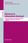 Buchcover Advances in Information Retrieval