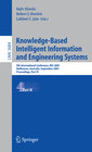 Buchcover Knowledge-Based Intelligent Information and Engineering Systems