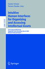 Buchcover Intuitive Human Interfaces for Organizing and Accessing Intellectual Assets