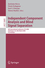 Buchcover Independent Component Analysis and Blind Signal Separation