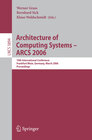 Buchcover Architecture of Computing Systems - ARCS 2006
