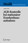 Buchcover AGB-Kontrolle bei stationärer Krankenhausaufnahme