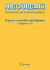 Buchcover Espaces vectoriels topologiques