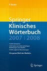 Buchcover Springer Klinisches Wörterbuch