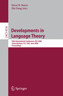 Buchcover Developments in Language Theory