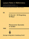 Buchcover Riemannsche Geometrie im Großen