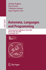 Buchcover Automata, Languages and Programming