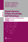 Buchcover Digital Libraries: People, Knowledge, and Technology