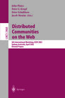 Buchcover Distributed Communities on the Web