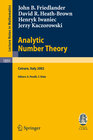 Buchcover Analytic Number Theory