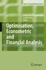 Buchcover Optimisation, Econometric and Financial Analysis