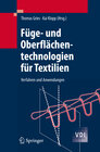 Buchcover Füge- und Oberflächentechnologien für Textilien